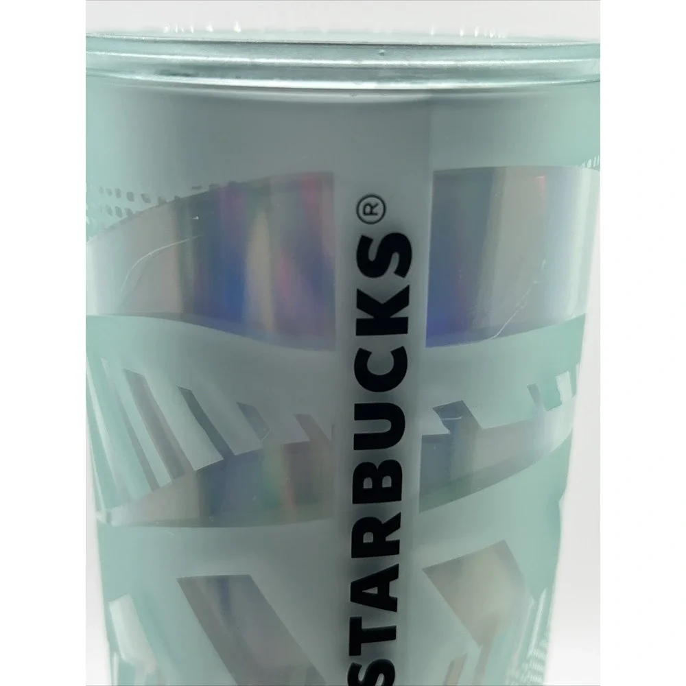 Starbucks 2021 Christmas Holiday 16 Oz Cold‎ Cup Tumbler Sip Lid Ribbon Ice